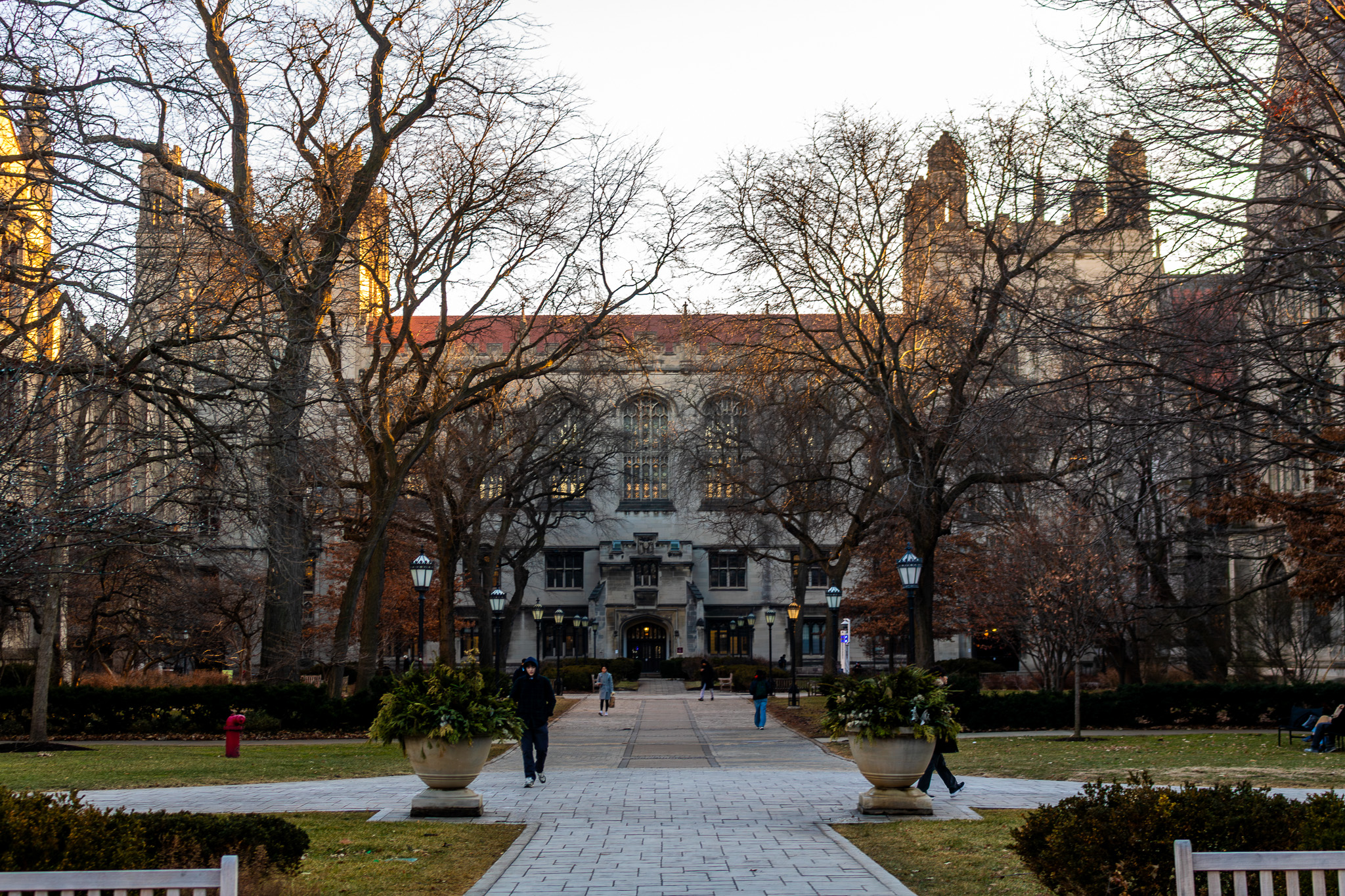 Harper Library in snow